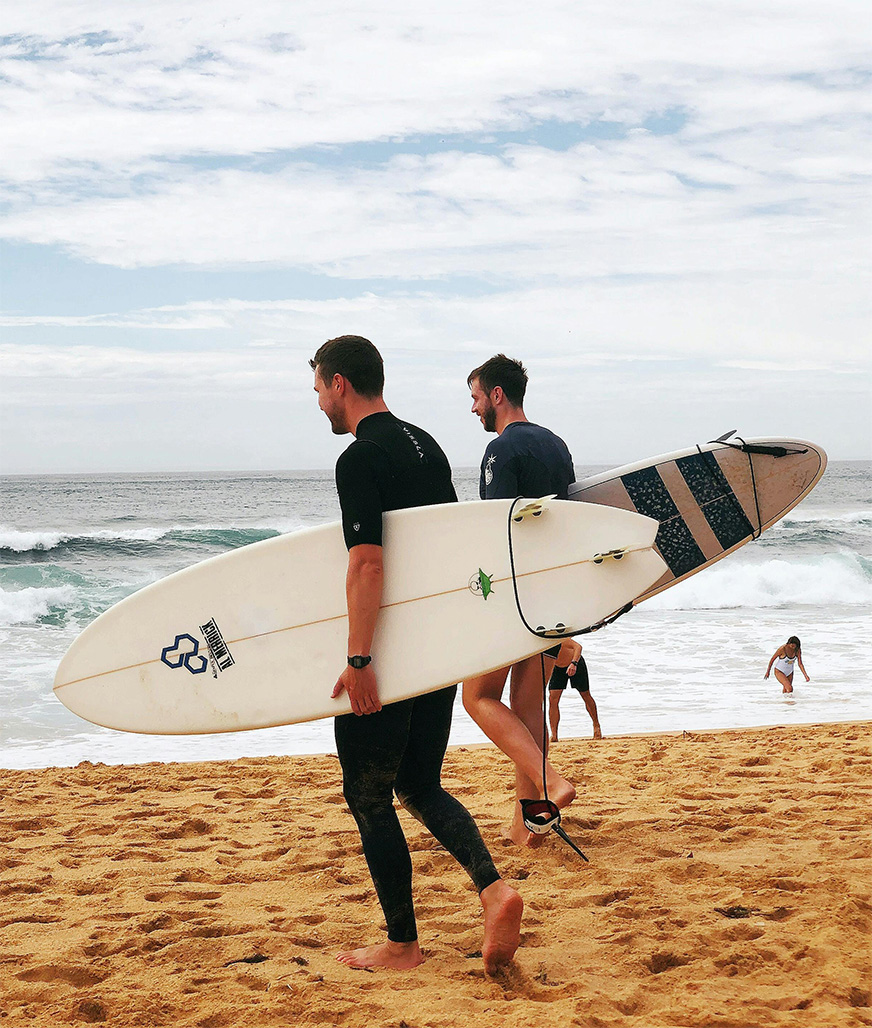 Español y surf en Santander